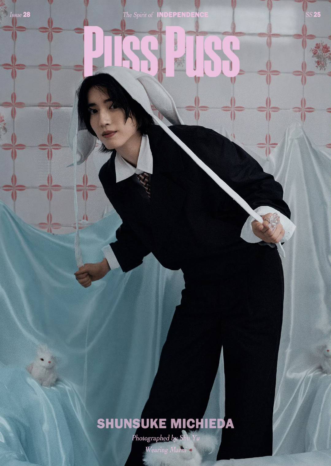 予約開始！【中国雑誌】PUSS PUSS 中文版2025年D.Ver3冊セット（道枝駿佑、公式カード全8枚＋公式ミニブック1冊＋公式折畳ポスター3枚）